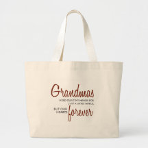 Grandmas Forever red Tote Bags