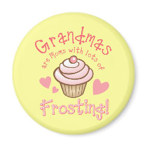 Grandma's Frosting magnets by pinkinkart Grandma's Frosting magnets
