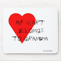 Grandma's Heart Mousepad mousepads