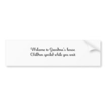Grandma's house bumper stickers by Ceyzpurplestang Grandma's house bumper stickers