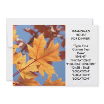GRANDMA'S HOUSE DINNER Invitations Holiday Cards