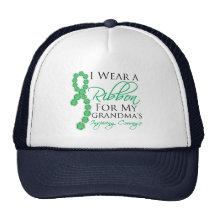 Grandma's Inspiring Courage - Liver Cancer Trucker Hats