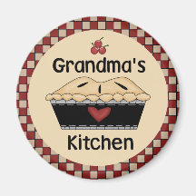 Grandma's Kitchen Fridge Magnet
