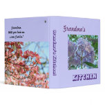 Grandma's KITCHEN! recipe binder book Flower gifts