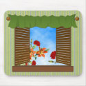 Grandmas Kitchen Window flowers mousepad by RanchLady Grandmas Kitchen Window flowers mousepad