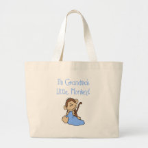 Grandma's Little Monkey - Blue Tshirts and Gifts Canvas Bag