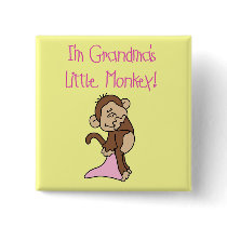 Grandma's Little Monkey - Pink T-shirts and Gifts