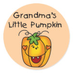 Grandma's Little Pumpkin T-shirts and gifts Round Sticker
