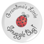 Grandma's Little Snuggle Bug! Plates