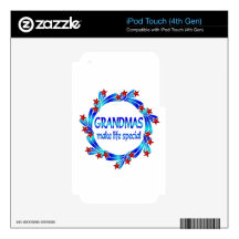 Grandmas Make Life Special iPod Touch 4G Decal
