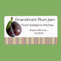 Grandma's Plum Jam labels