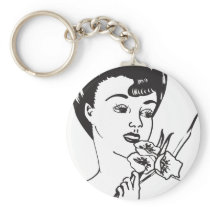 Grandma's Pretty Lady Keychain