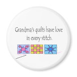 Grandma's Quilts T-shirts and Gifts. magnets