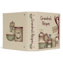 Grandma's Recipe Book Binder 2"