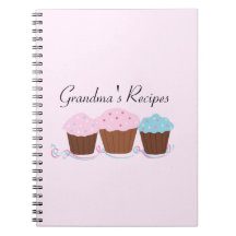 Grandma's Recipes - Frosted Cupcakes Note Book