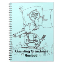 Grandmas Recipes Spiral Notebooks
