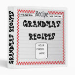 Grandma's Recipes Photo Binder