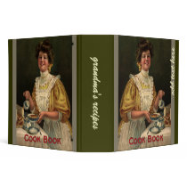 Grandma's recipes, Vintage cook book cover binders
