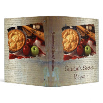 Grandma's secret recipes vinyl binder