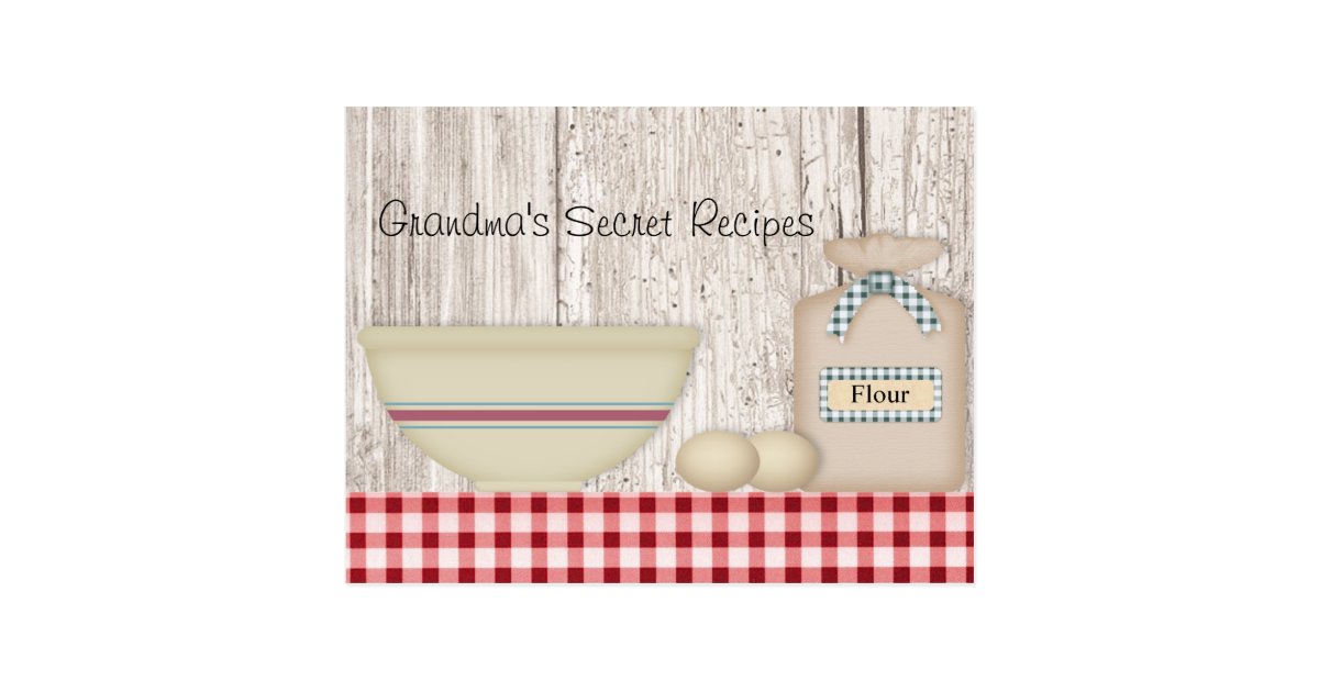 Grandma's Secret Recipes Recipe Card | Zazzle