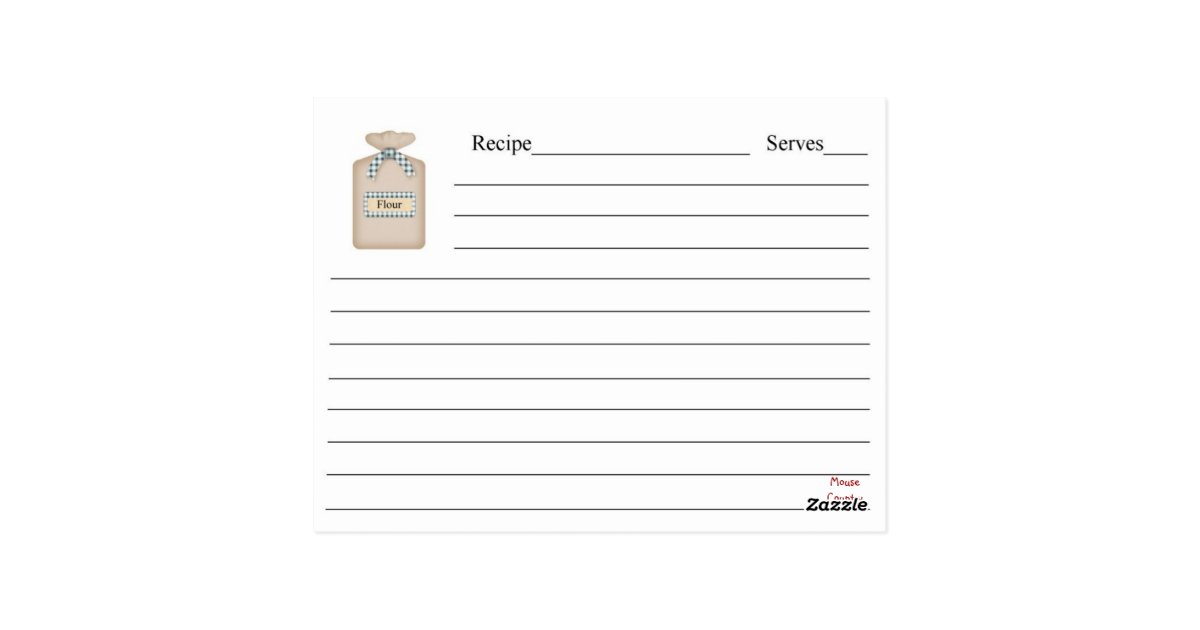 Grandma's Secret Recipes Recipe Card | Zazzle