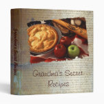 Grandma's secret recipes vinyl binder