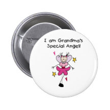 Grandma's Special Angel Button