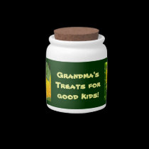 Grandma's Treats for Good Kids Candy Jar Sunflower candy jars
