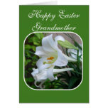 Grandmother, Happy Easter, Blessings, White Lily Card