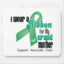 Grandmother - Liver Cancer Ribbon Mouse Pads