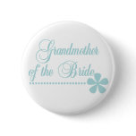 Grandmother of Bride Teal Elegance Pin