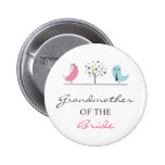 Grandmother of the Bride Birds Wedding Button