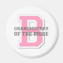 Grandmother of the Bride Cheer Magnets