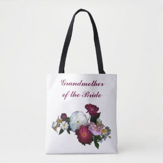 Grandmother of the Bride Roses Wedding Tote Bag