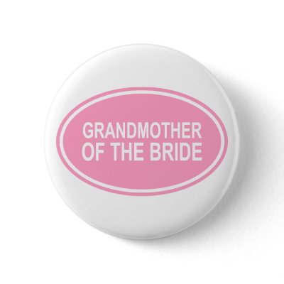 Grandmother of the Bride Wedding Oval Pink