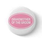 Grandmother of the Groom Wedding Oval Pink