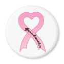 Grandmother Pink Ribbon Magnet by pinkribbonshirts Grandmother Pink Ribbon Magnet