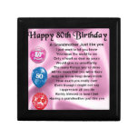 Grandmother poem - 80th birthday jewelry box