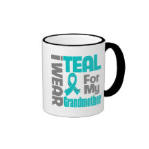 Grandmother - Teal Ribbon Ovarian Cancer Support Mug