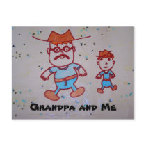 Grandpa and Me Postcard