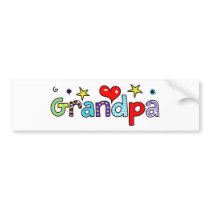 Grandpa bumper stickers by prawny Grandpa bumper stickers