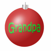 Grandpa Christmas Ornament photo sculptures