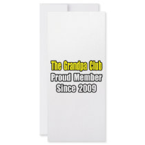 Grandpa Club...Since 2009 rack cards