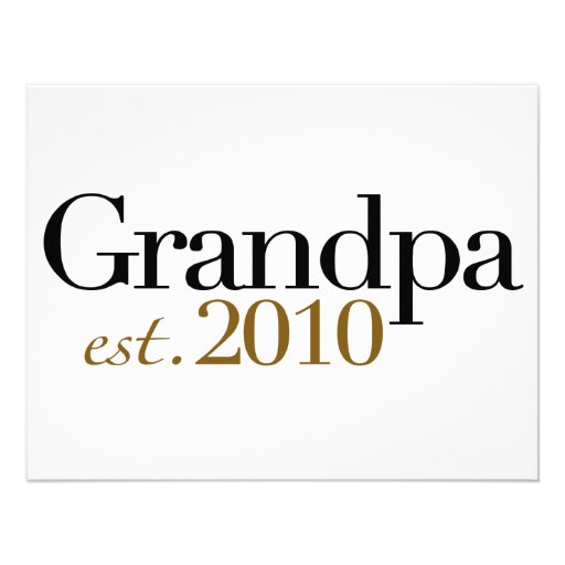 Grandpa Est 2010 Announcements