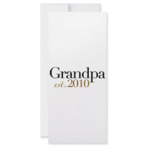 Grandpa Est 2010 Custom Rack Cards