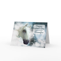 Grandpa Father's Day, Arabian spirit Horse Card