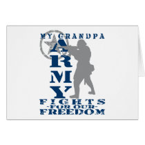 Grandpa Fights Freedom - ARMY Card