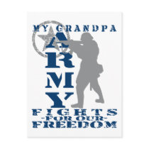 Grandpa Fights Freedom - ARMY Postcard