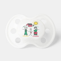 Grandpa Grandma & Me Baby Pacifier