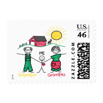 Grandpa Grandma & Me postage